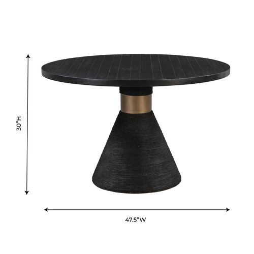 Henrik Rope Round Dining Table, Black 7 Henrik Rope Round Dining Table, Black