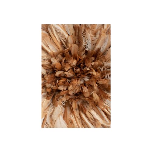 26" Juju Feather Hat w/ Stand, Natural 2 26" Juju Feather Hat w/ Stand, Natural