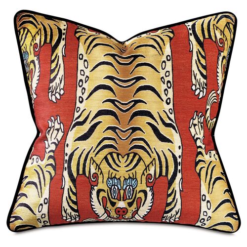 Bodie 18x18 Pillow, Red/Multi 1 Bodie 18x18 Pillow, Red/Multi