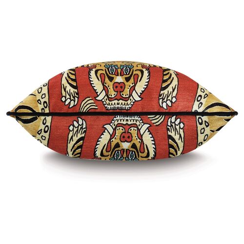 Bodie 18x18 Pillow, Red/Multi 2 Bodie 18x18 Pillow, Red/Multi