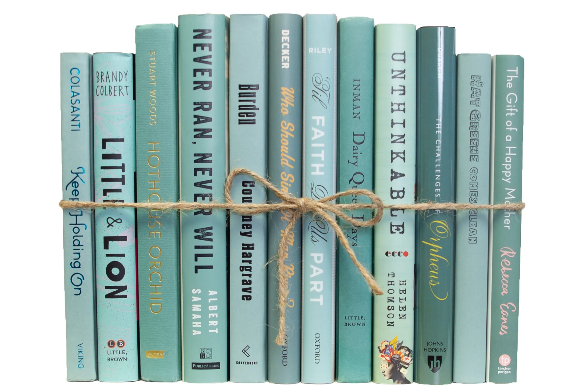 1-Foot Decorative Book Bundle, Aquamarine