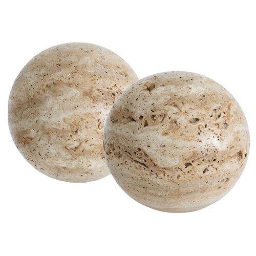 Sloane Travertine Bookend Set 1 Sloane Travertine Bookend Set