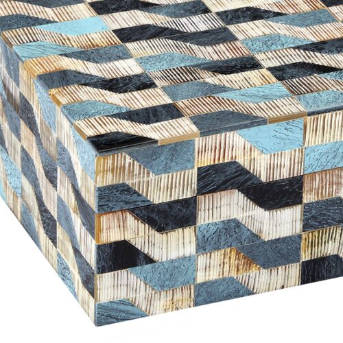 S/2 Ezra Boxes, Blue 2 S/2 Ezra Boxes, Blue