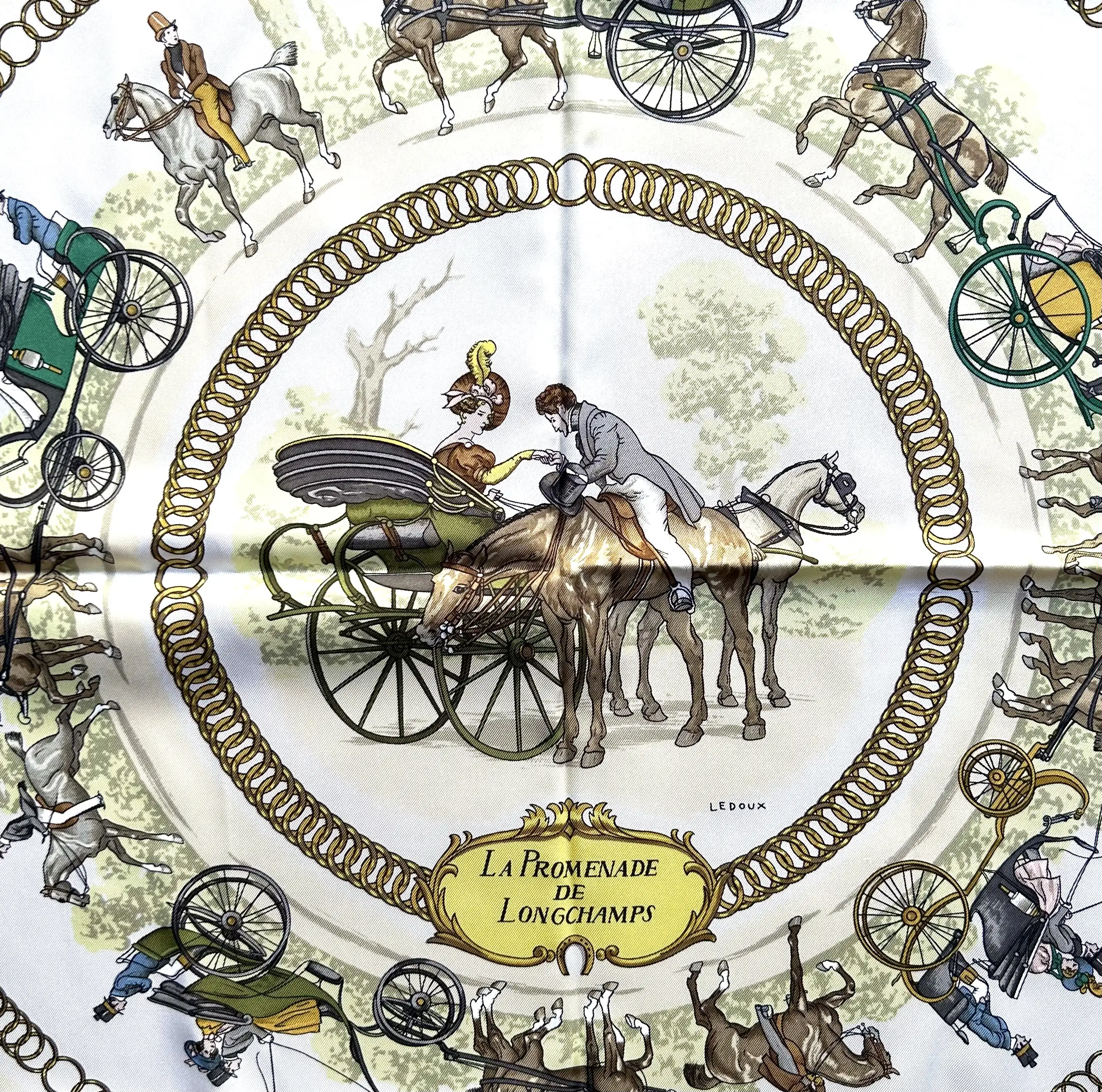 Hermes La Promenade de Longchamps Scarf 10 Hermes La Promenade de Longchamps Scarf
