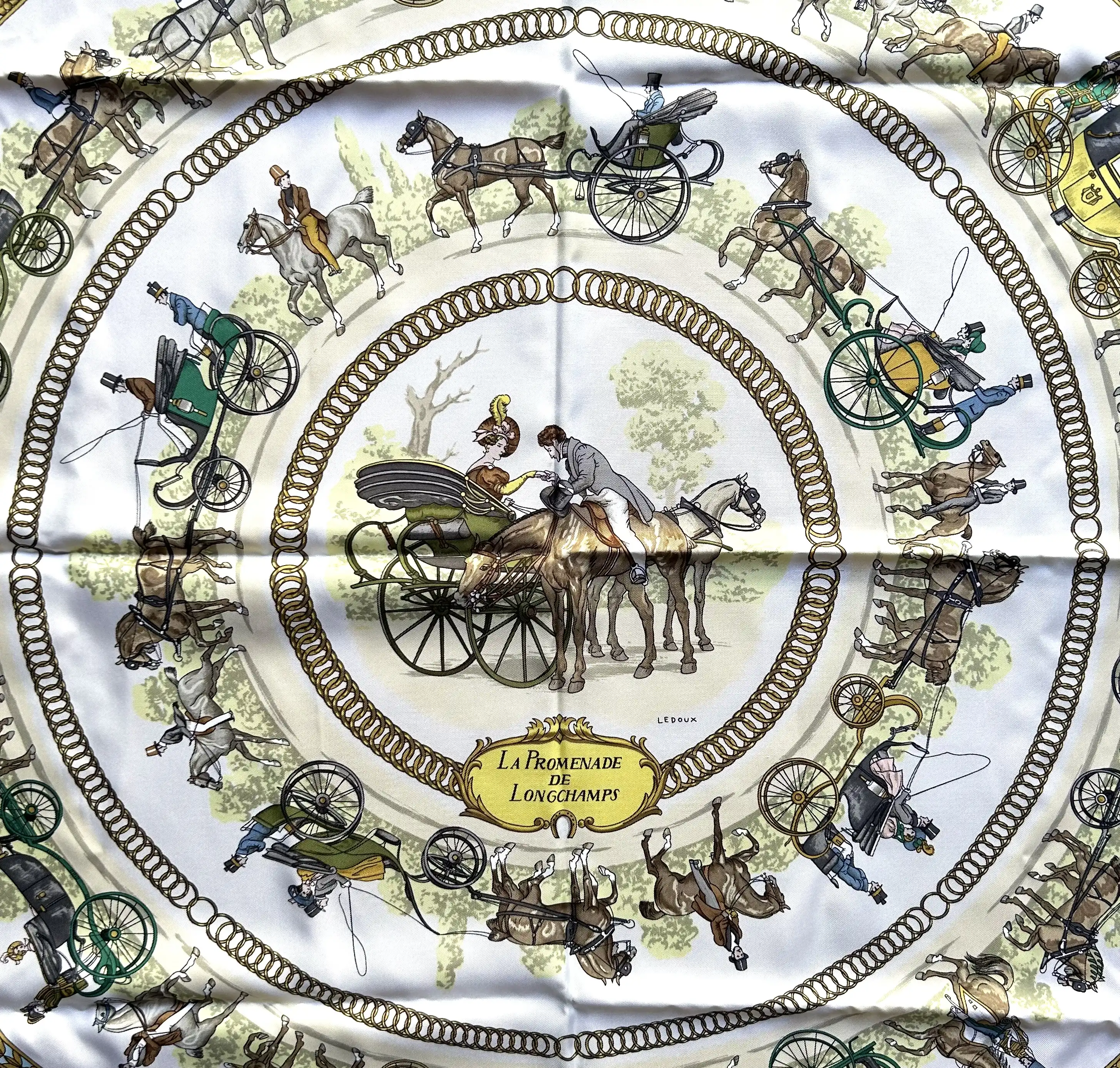 Hermes La Promenade de Longchamps Scarf 11 Hermes La Promenade de Longchamps Scarf
