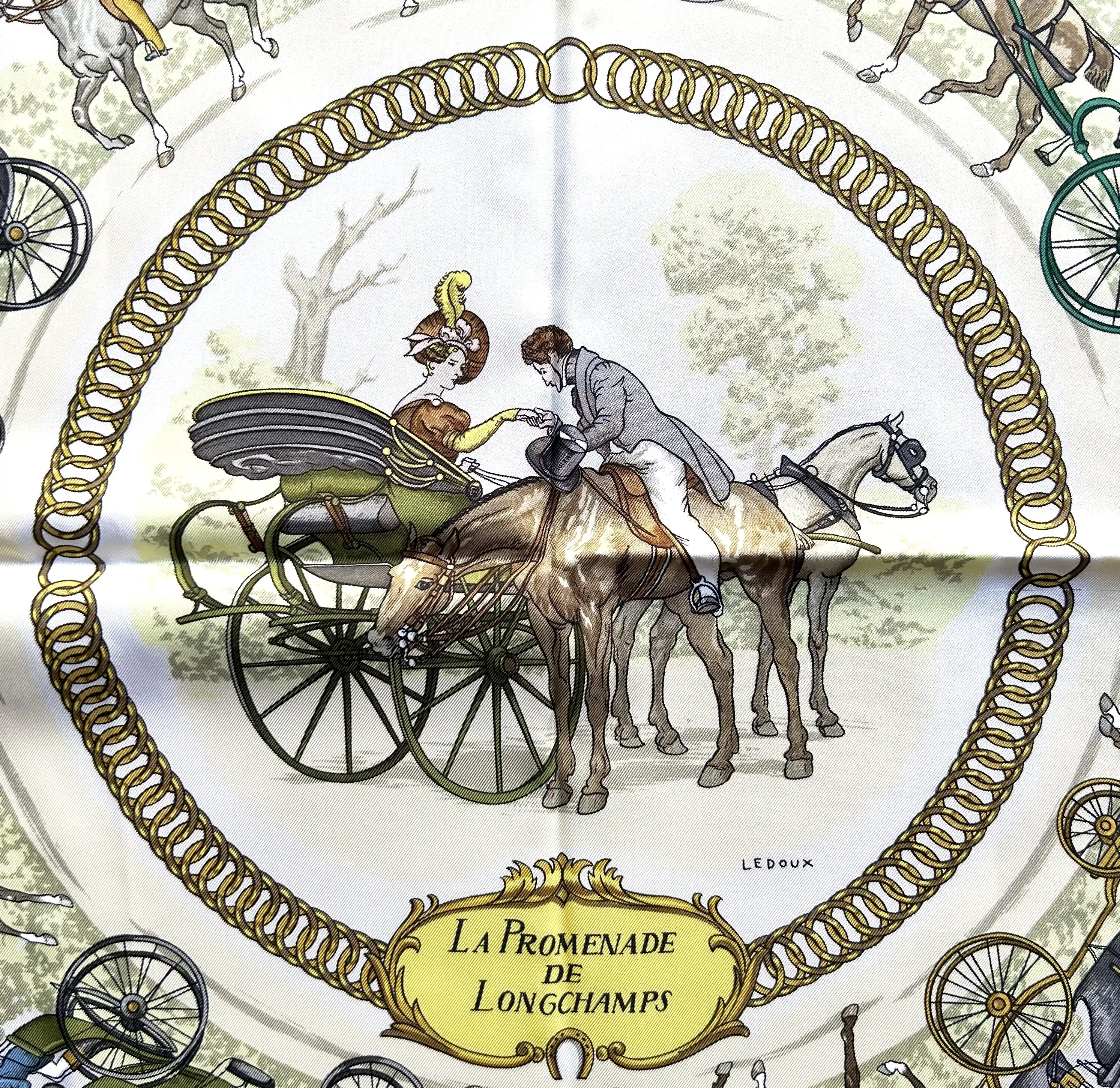 Hermes La Promenade de Longchamps Scarf 8 Hermes La Promenade de Longchamps Scarf