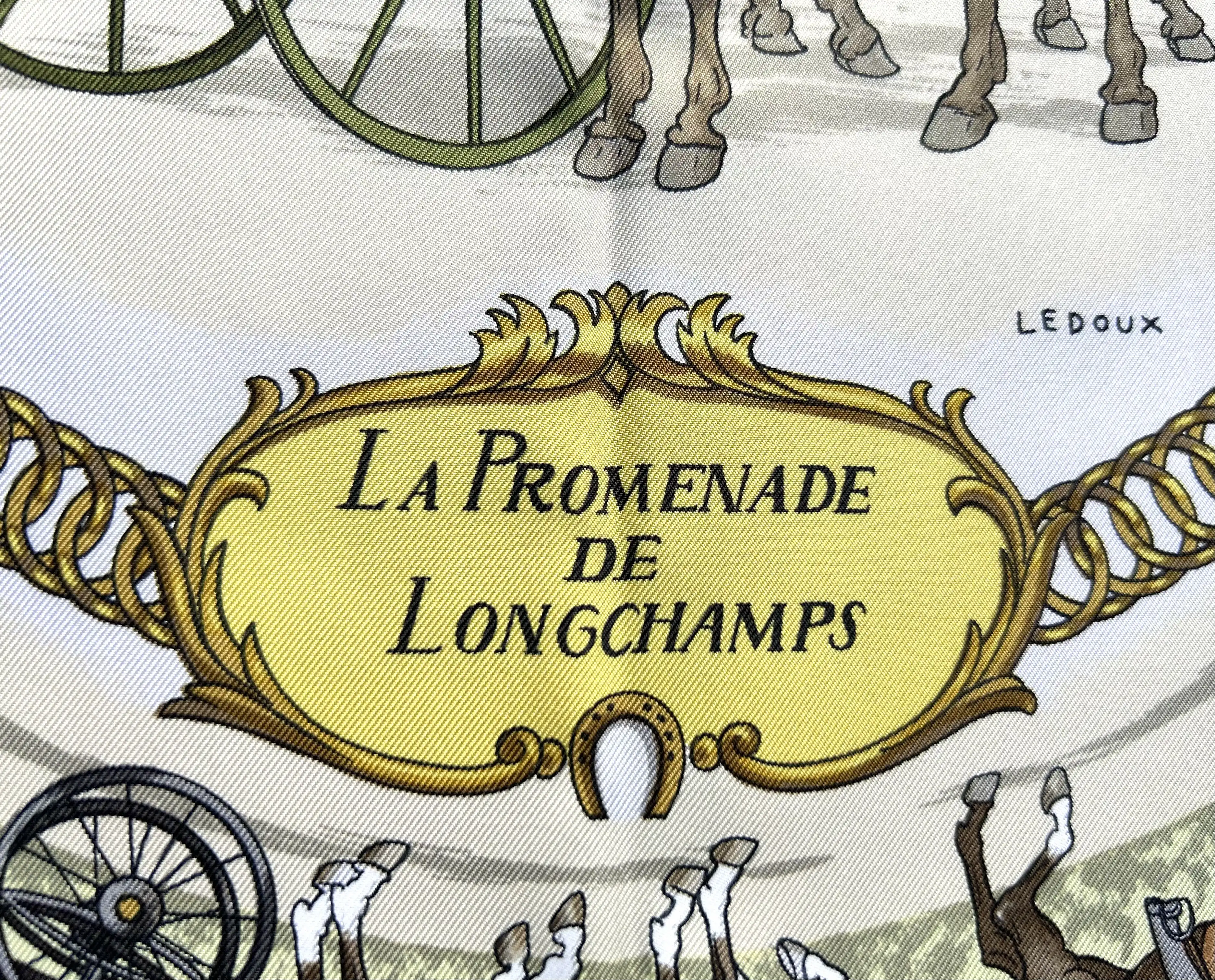 Hermes La Promenade de Longchamps Scarf 9 Hermes La Promenade de Longchamps Scarf