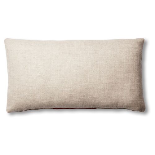 Blakely 12x23 Lumbar Pillow, Natural/Rust 4 Blakely 12x23 Lumbar Pillow, Natural/Rust