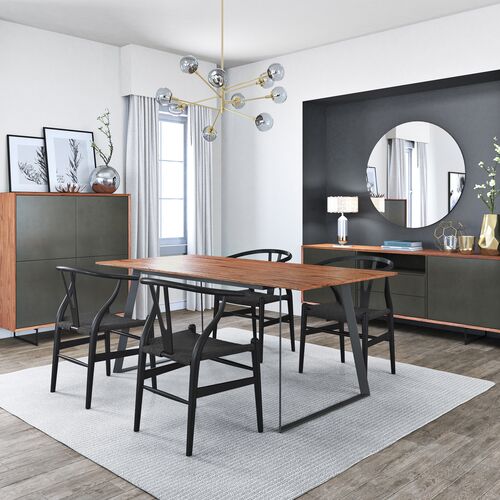 Rey Rectangular Dining Table, Walnut 5 Rey Rectangular Dining Table, Walnut
