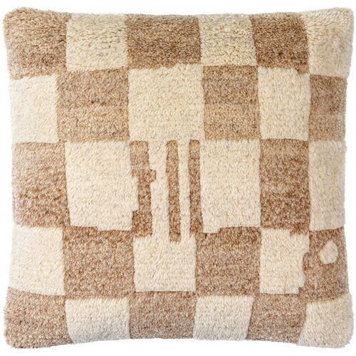 Balder Checkered Wool Pillow 1 Balder Checkered Wool Pillow