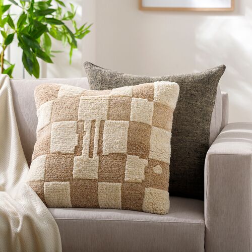 Balder Checkered Wool Pillow 2 Balder Checkered Wool Pillow