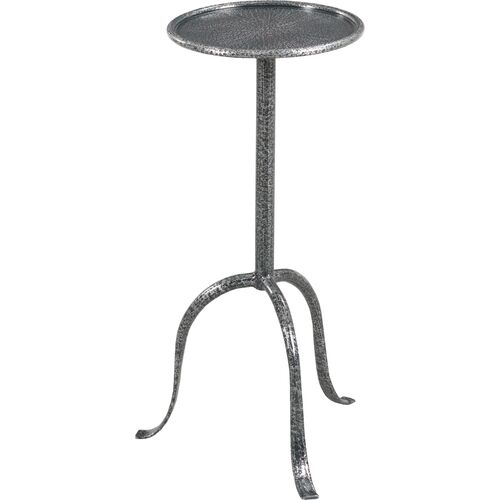 Drinker's Side Table, Hammered Steel 1 Drinker's Side Table, Hammered Steel