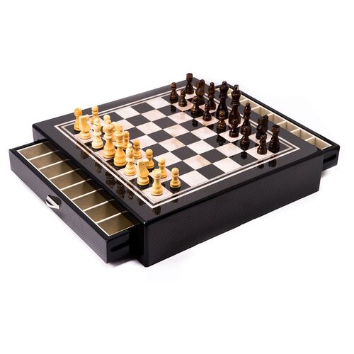 Chess Set, Beige/Brown