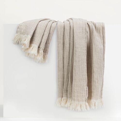 Soho Throw, Cotton-Linen Blend 1 Soho Throw, Cotton-Linen Blend