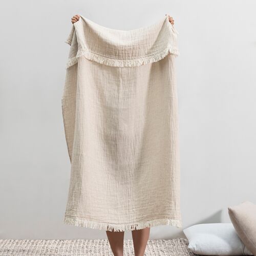 Soho Throw, Cotton-Linen Blend 2 Soho Throw, Cotton-Linen Blend