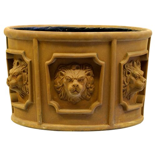 14" Six Lions Urn