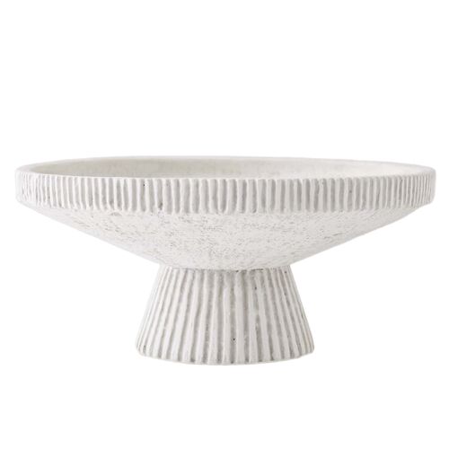 Valour Terracota Centerpiece, White 1 Valour Terracota Centerpiece, White