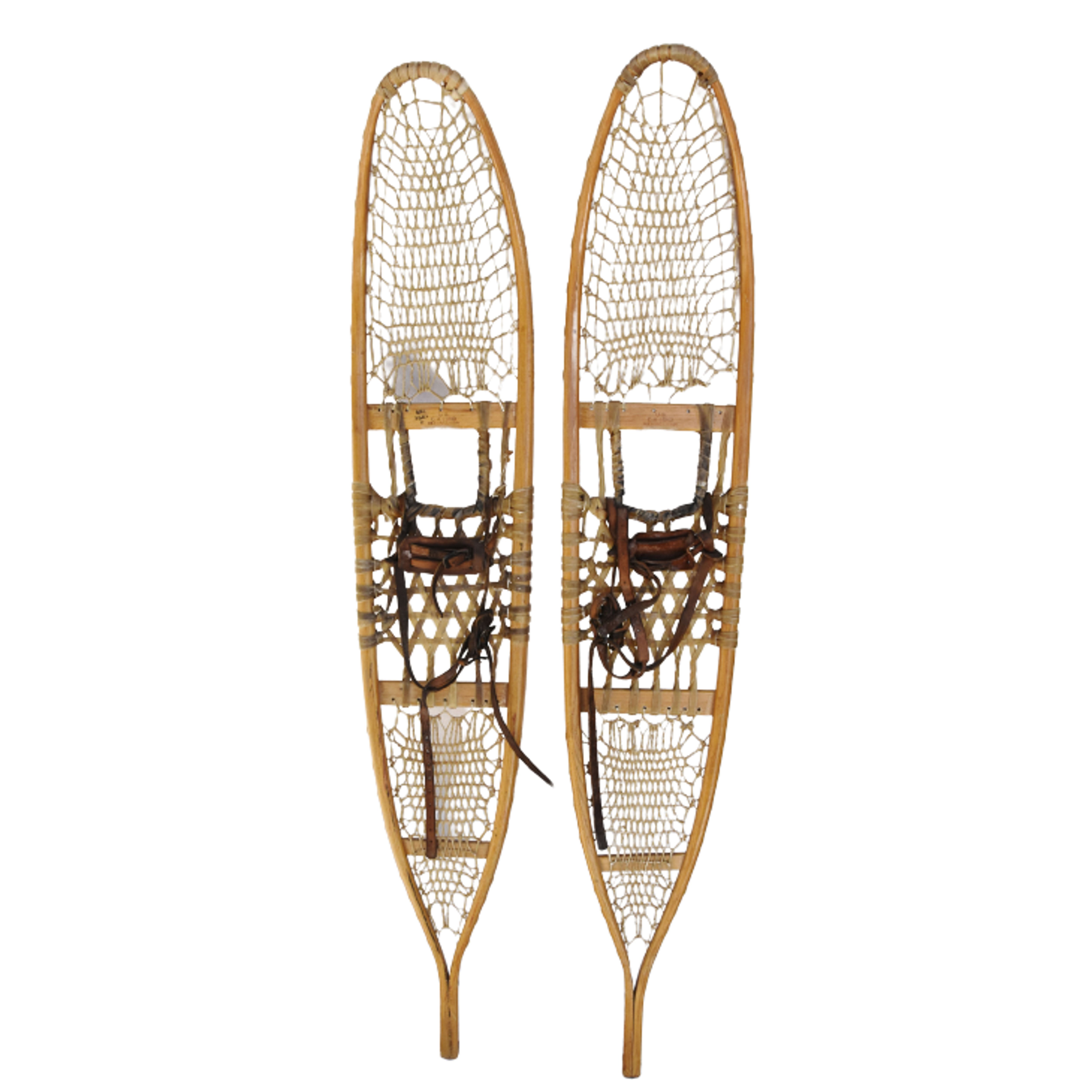 Ash, Sinew & Leather Snowshoes, Pair 2 Ash, Sinew & Leather Snowshoes, Pair