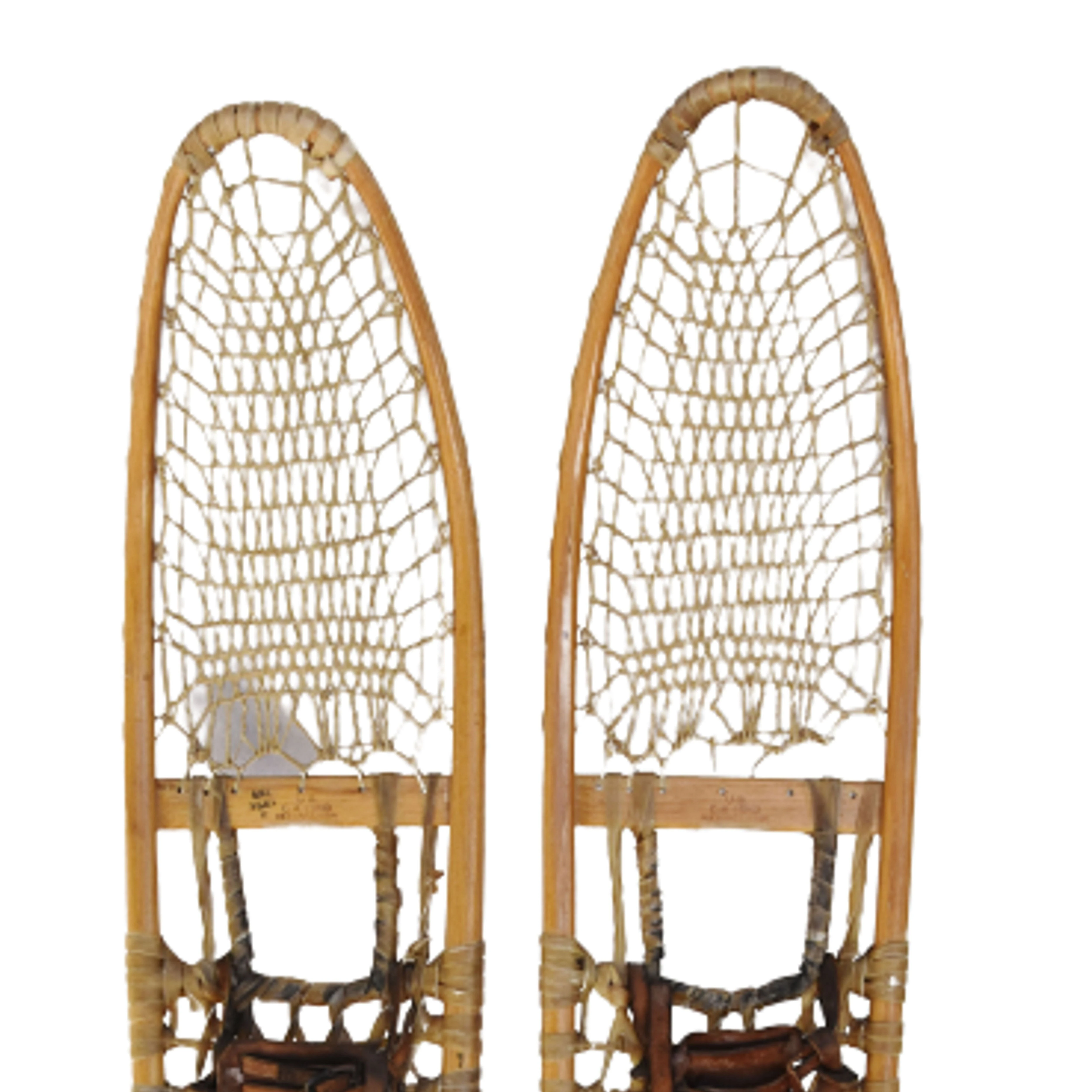 Ash, Sinew & Leather Snowshoes, Pair 3 Ash, Sinew & Leather Snowshoes, Pair