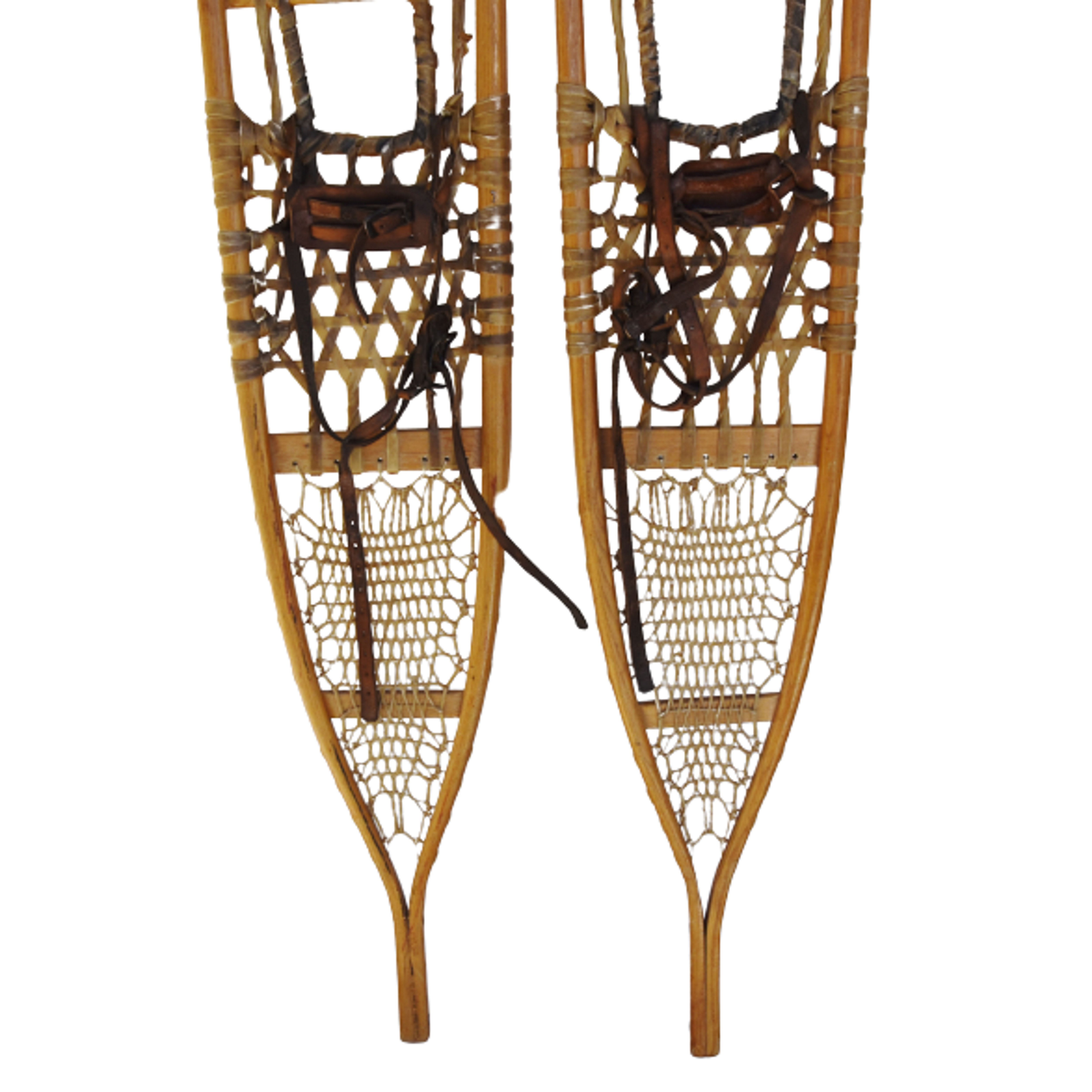 Ash, Sinew & Leather Snowshoes, Pair 6 Ash, Sinew & Leather Snowshoes, Pair