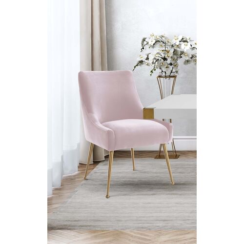 Georgia Side Chair, Blush Velvet 7 Georgia Side Chair, Blush Velvet