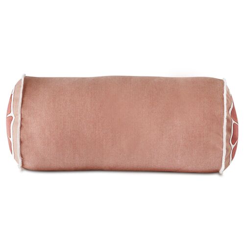 Citrus 9x18 Outdoor Bolster Pillow, Melon 2 Citrus 9x18 Outdoor Bolster Pillow, Melon