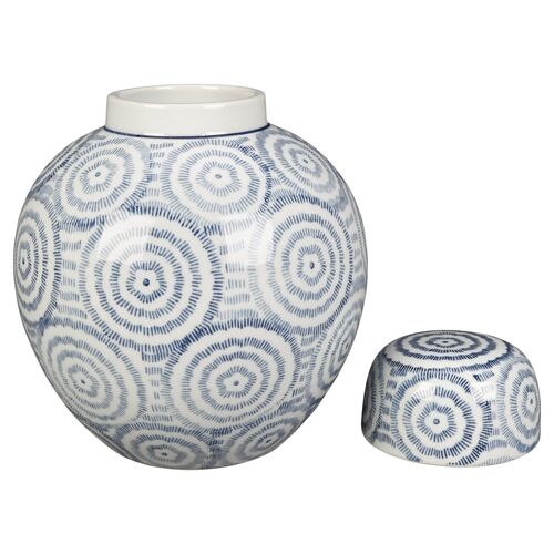 Blue & White Round Jar 2 Blue & White Round Jar