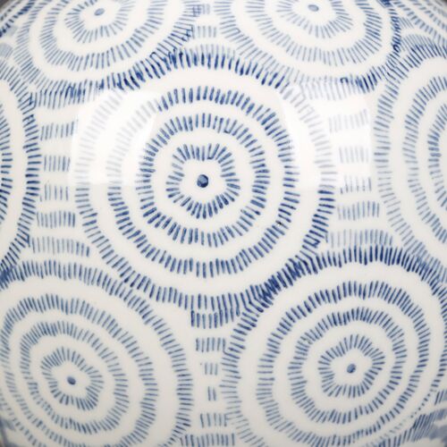 Blue & White Round Jar 3 Blue & White Round Jar