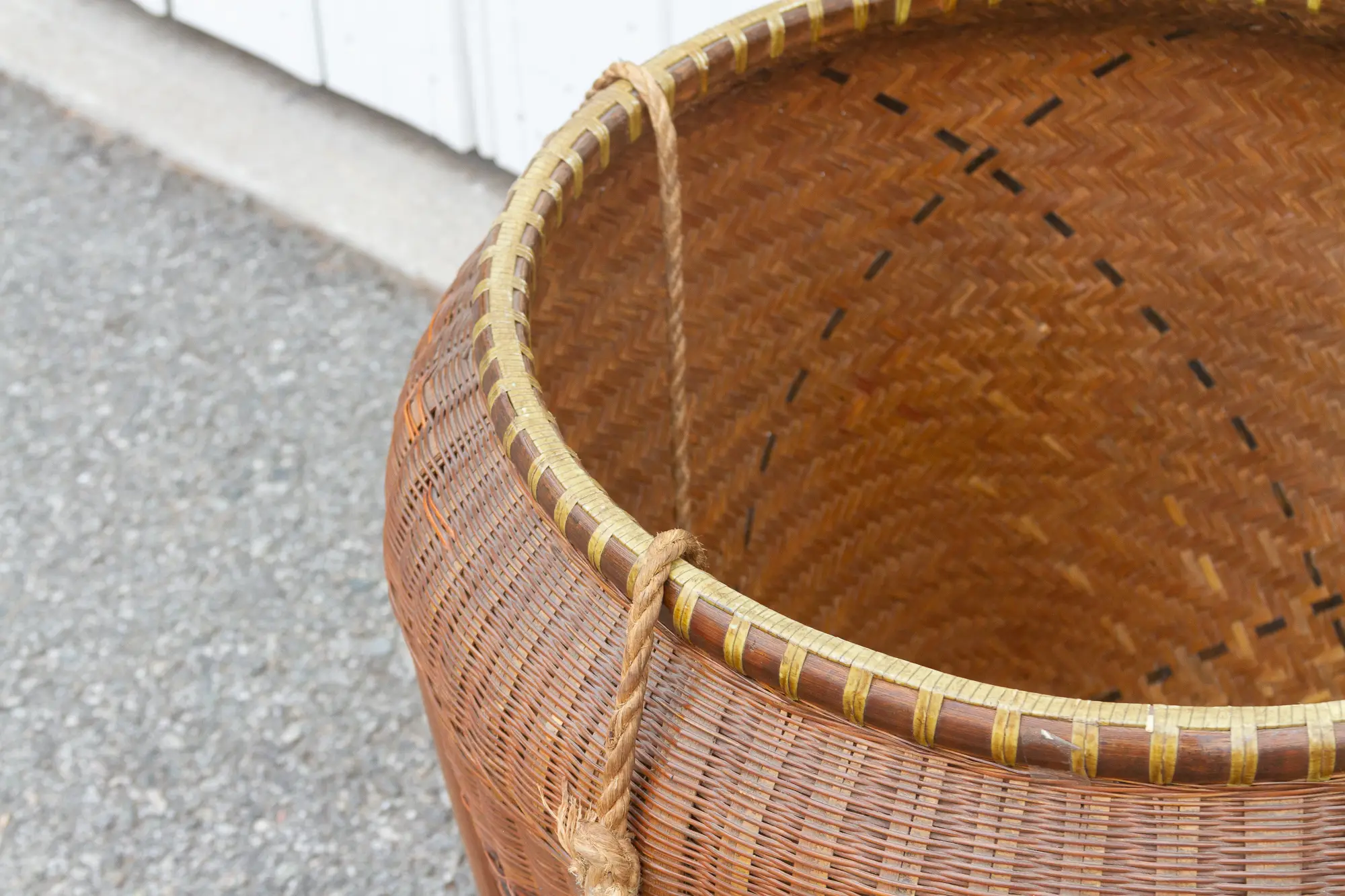 Usually Large Vietnamese Antique Basket 4 Usually Large Vietnamese Antique Basket