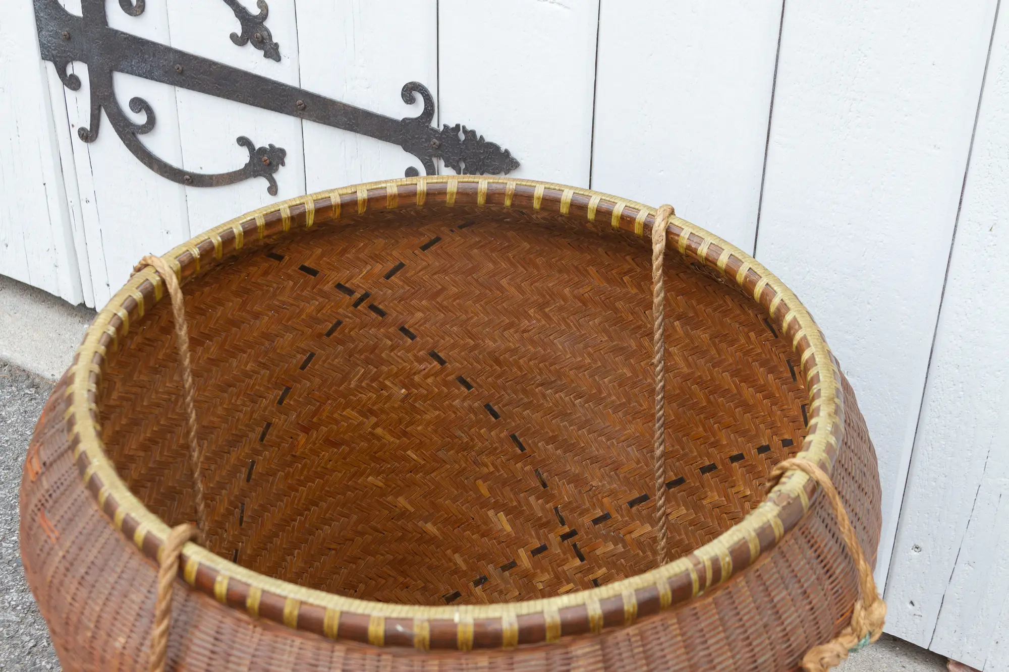 Usually Large Vietnamese Antique Basket 5 Usually Large Vietnamese Antique Basket