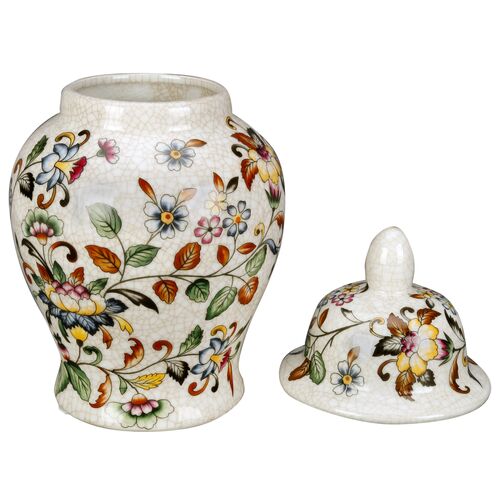 10" Floral Ginger Jar 2 10" Floral Ginger Jar