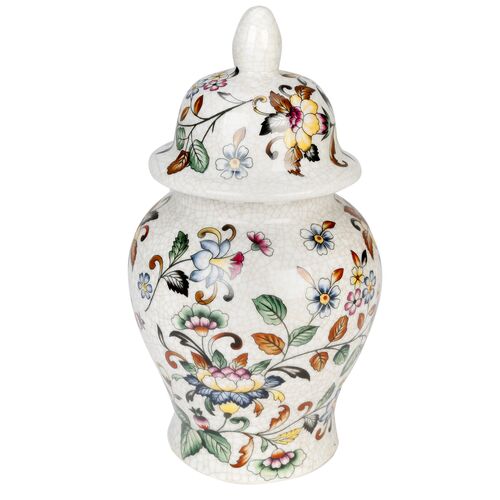 10" Floral Ginger Jar 4 10" Floral Ginger Jar