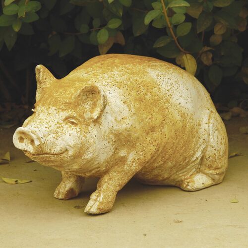 8" Wilber Pig Outdoor Statue, Pompeii 2 8" Wilber Pig Outdoor Statue, Pompeii
