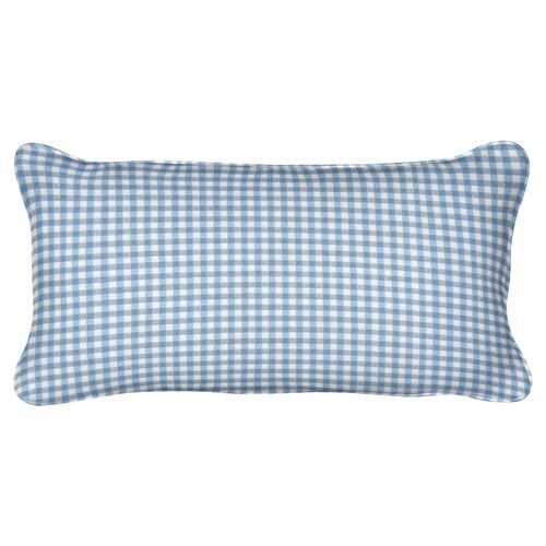 Stone Harbor 12x20 Outdoor Lumbar Pillow, Chambray 1 Stone Harbor 12x20 Outdoor Lumbar Pillow, Chambray
