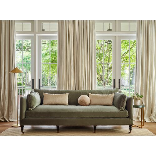 Ada Long Lumbar Pillow, Oyster Velvet 4 Ada Long Lumbar Pillow, Oyster Velvet