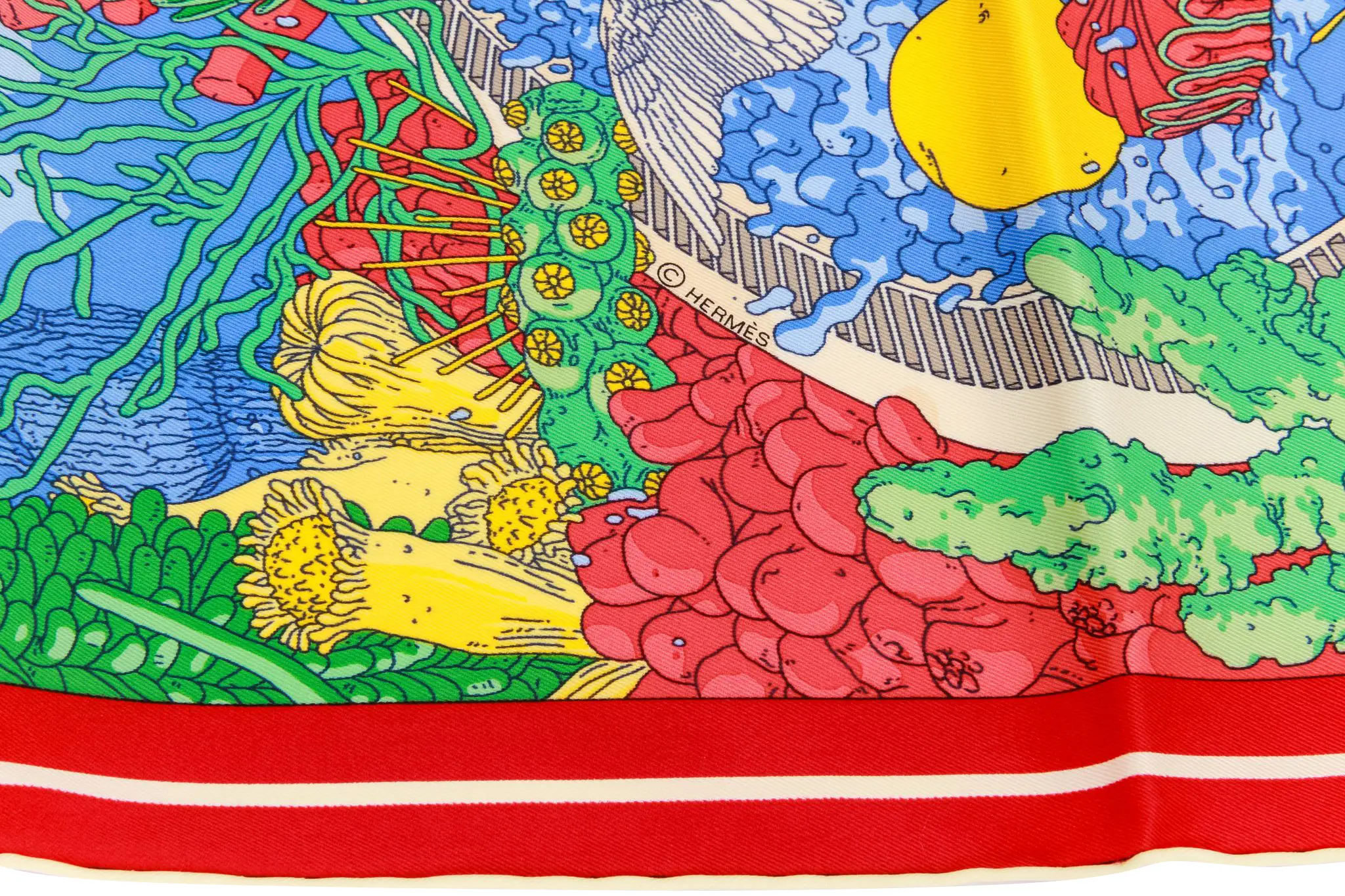 Hermes NIB Ex Libris Atlantis Scarf MD 3 Hermes NIB Ex Libris Atlantis Scarf MD