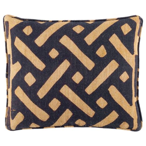 Kuri 16x20 Pillow, Black/Natural 1 Kuri 16x20 Pillow, Black/Natural