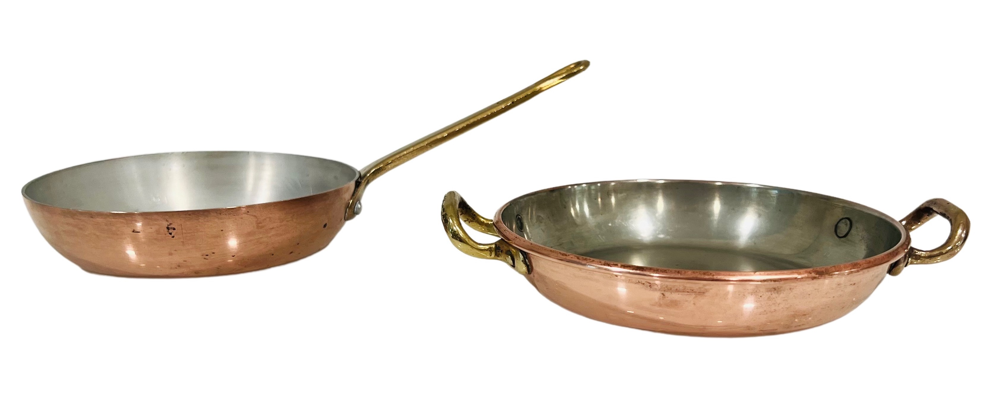 1950s Copper Egg Pan & Gratin Pan 1 1950s Copper Egg Pan & Gratin Pan