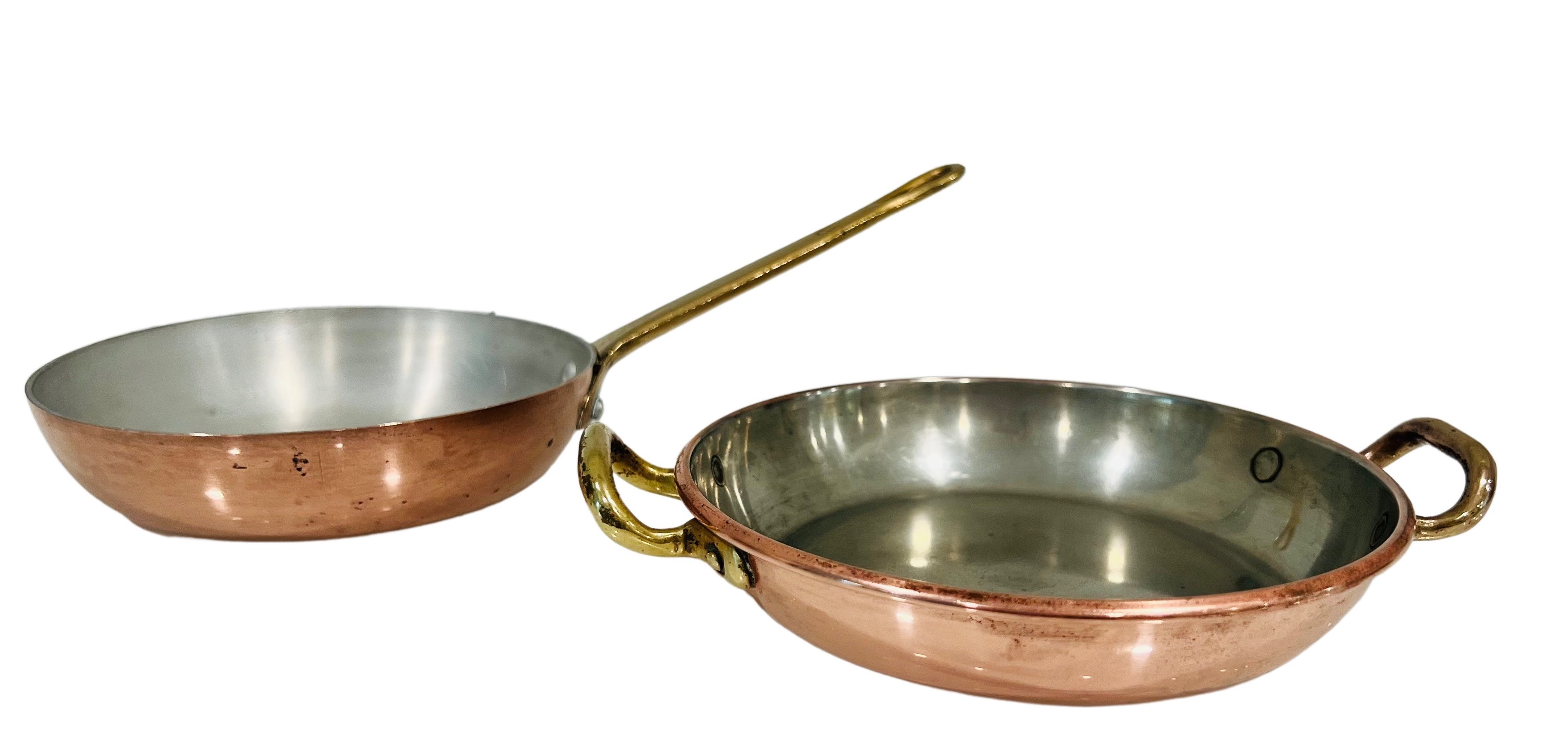 1950s Copper Egg Pan & Gratin Pan 2 1950s Copper Egg Pan & Gratin Pan