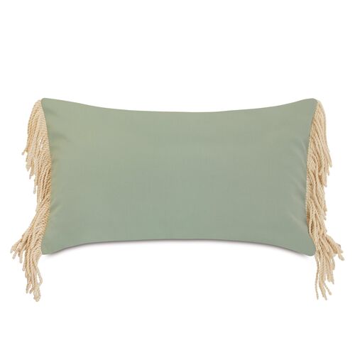 Bondi Lumbar Outdoor Pillow, Celdaon/Sand