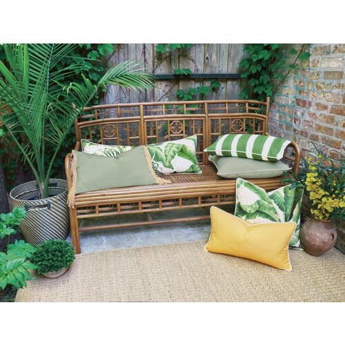 Bondi Lumbar Outdoor Pillow, Celdaon/Sand 3 Bondi Lumbar Outdoor Pillow, Celdaon/Sand