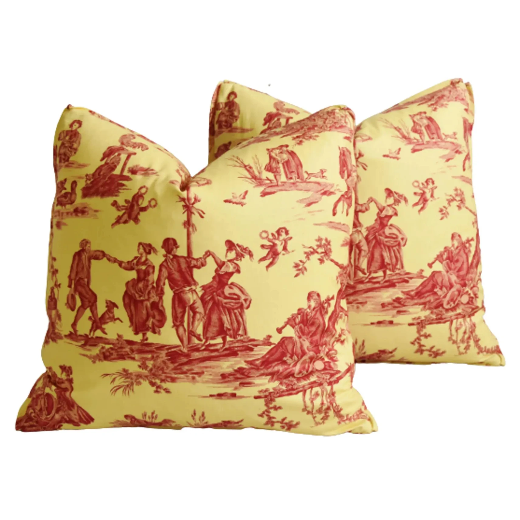 Pierre Deux French Toile Pillows, Pair 1 Pierre Deux French Toile Pillows, Pair