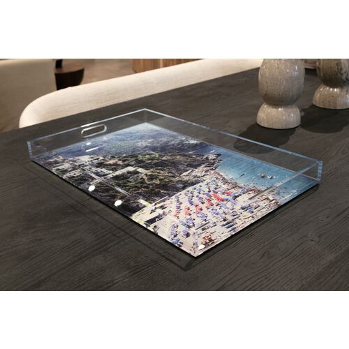 Slim Aarons, Beach In Positano Acrylic Tray 2 Slim Aarons, Beach In Positano Acrylic Tray