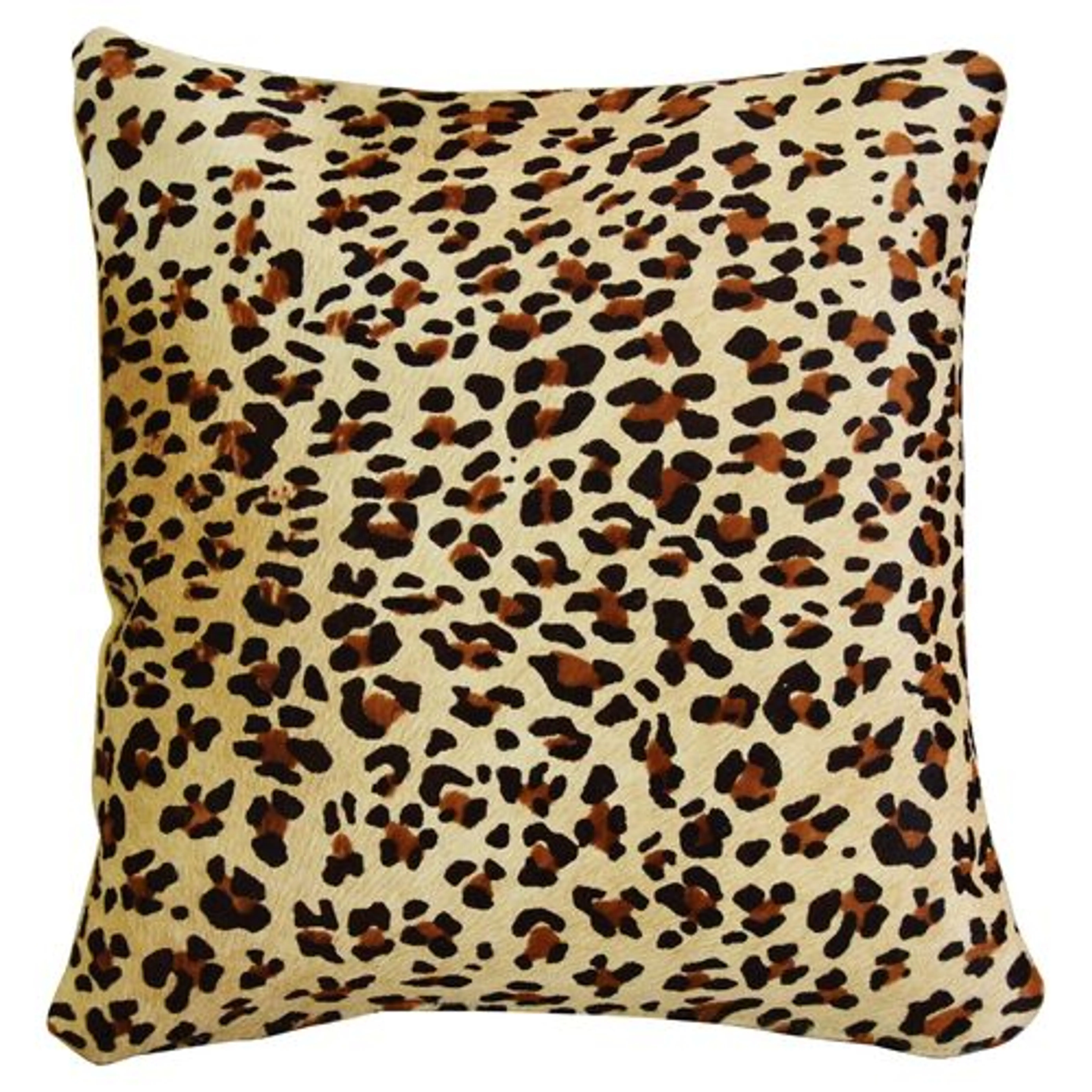 Leopard Spot Cowhide/Velvet Pillows, Pr 3 Leopard Spot Cowhide/Velvet Pillows, Pr