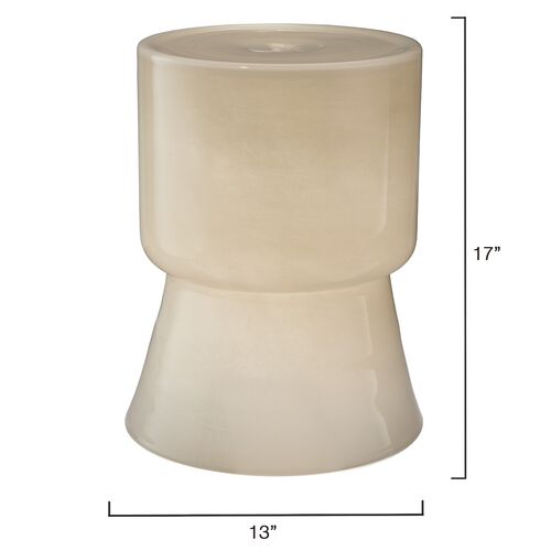 Huntington Glass Garden Stool 4 Huntington Glass Garden Stool