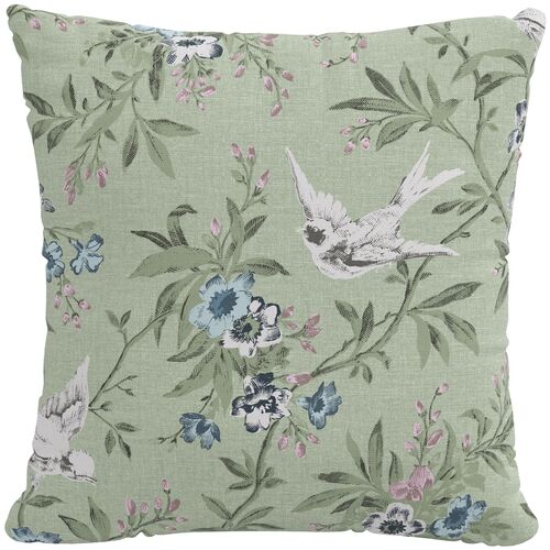 Blossom Pillow, Menagerie Sage 1 Blossom Pillow, Menagerie Sage