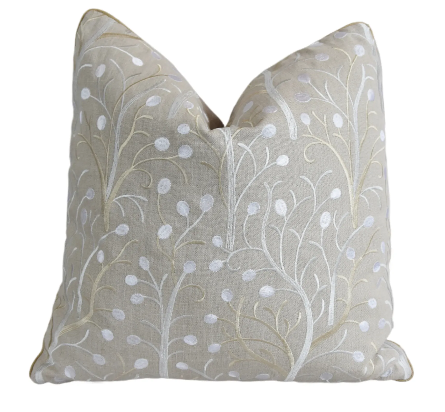 Stout Fabrics Embroidered Trees Pillow 1 Stout Fabrics Embroidered Trees Pillow