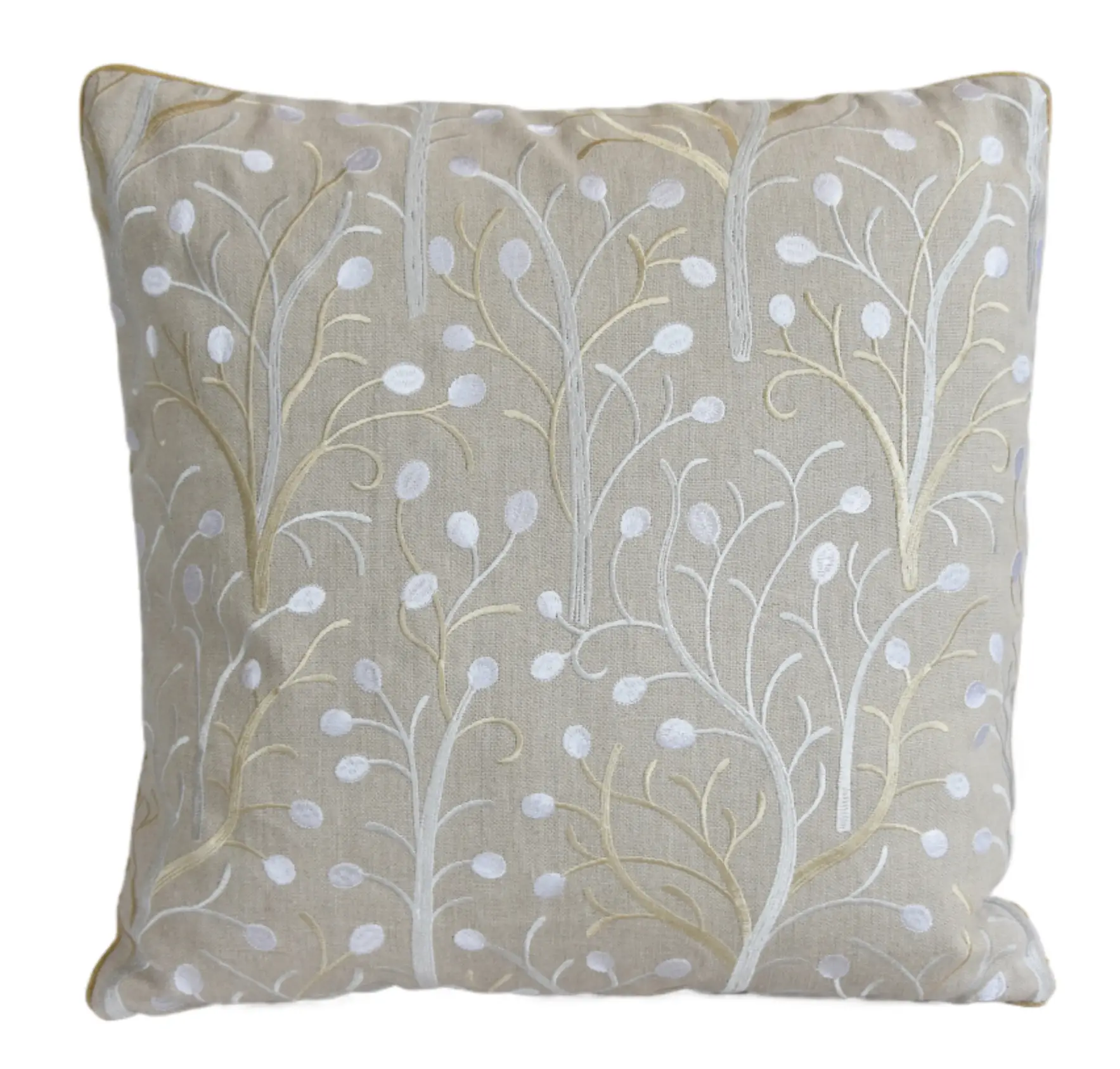 Stout Fabrics Embroidered Trees Pillow 4 Stout Fabrics Embroidered Trees Pillow