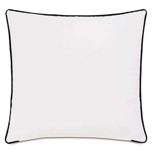 Willa Outdoor 20x20 Pillow, White/Black 2 Willa Outdoor 20x20 Pillow, White/Black
