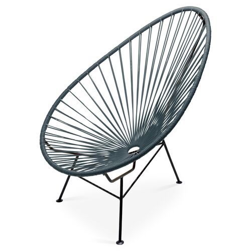 Acapulco Outdoor Lounge Chair, Stone Gray